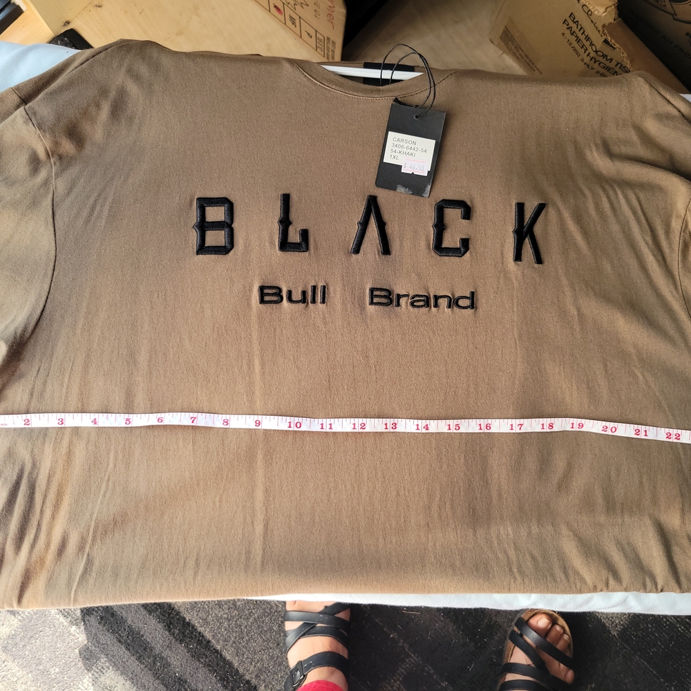 Black Bull Brand Tan T shirt